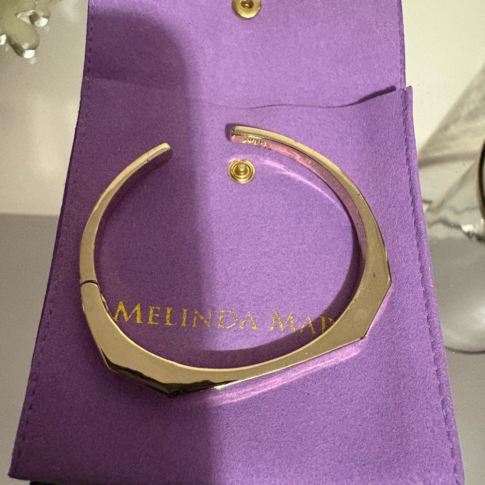 Melinda Maria Hexagonal Gold Bracelet